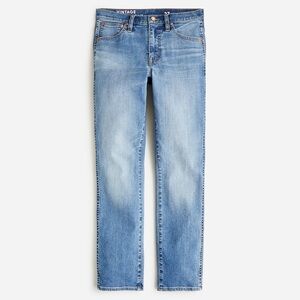 J Crew 9" vintage slim-straight jean‎ in Windflower wash